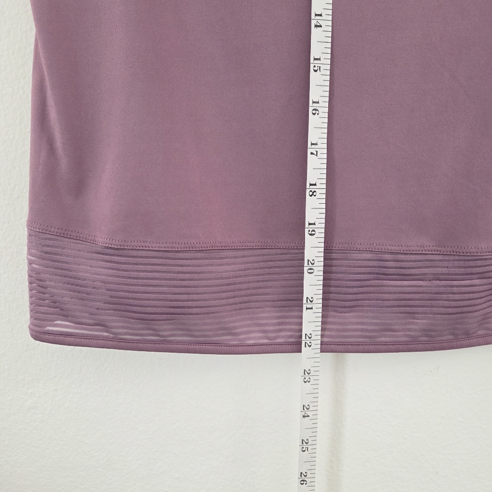 Danskin Mauve Dusty Rose Athletic Tee with Mesh Trim Small Petite - Picture 14 of 16